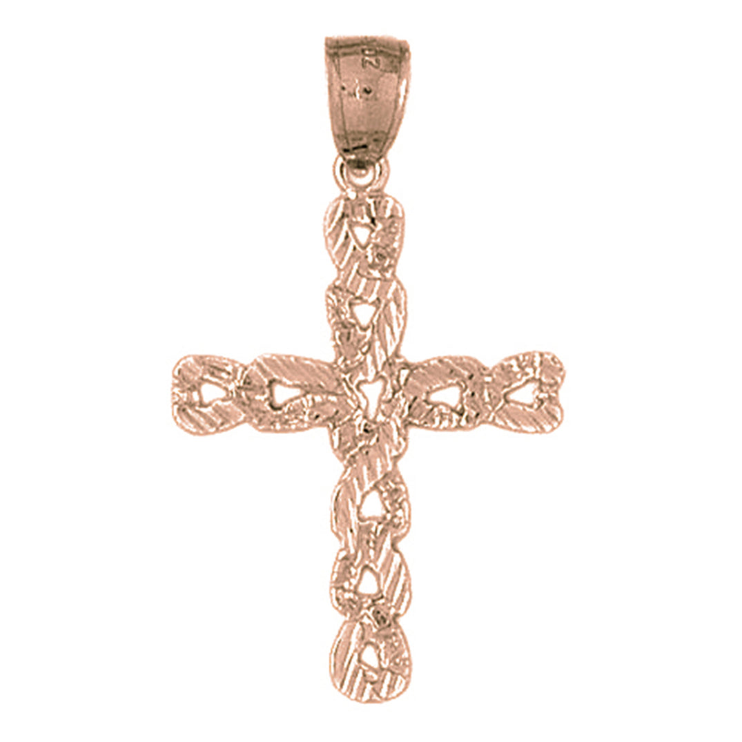 10K, 14K or 18K Gold Latin Cross Pendant