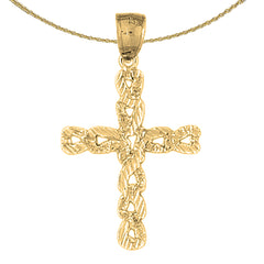 10K, 14K or 18K Gold Latin Cross Pendant