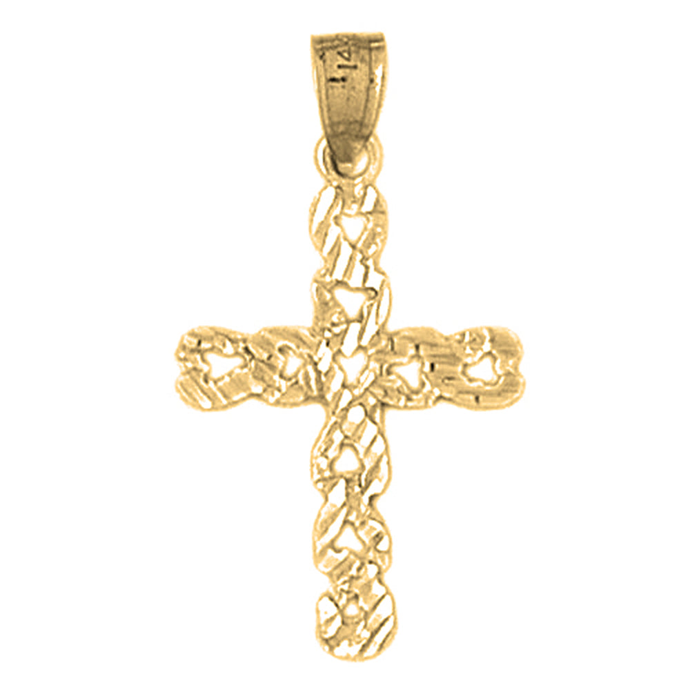 14K or 18K Gold Cross Pendant