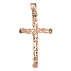 10K, 14K or 18K Gold Latin Cross Pendant