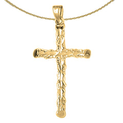 10K, 14K or 18K Gold Latin Cross Pendant