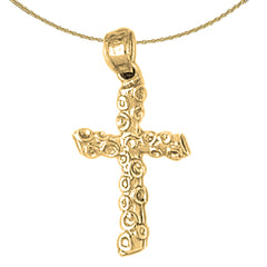 14K or 18K Gold Latin Cross Pendant