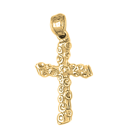 14K or 18K Gold Latin Cross Pendant