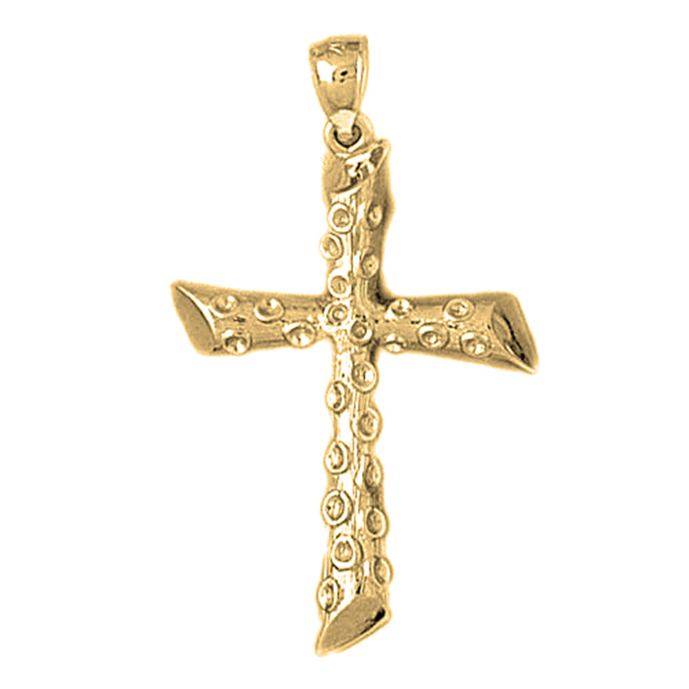 10K, 14K or 18K Gold Latin Cross Pendant