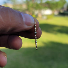 14K or 18K Gold Bamboo Cross Pendant