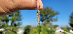 10K, 14K or 18K Gold Nugget Cross Pendant