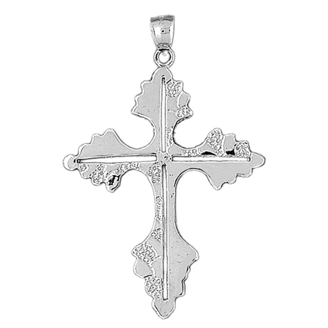 10K, 14K or 18K Gold Nugget Cross Pendant