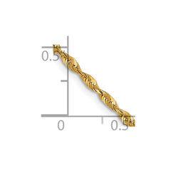 10 Karat Gelbgold, 1,8 mm, leichte Seilkette mit Diamantschliff