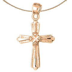 10K, 14K or 18K Gold Latin Cross Pendant