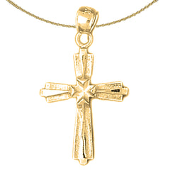 10K, 14K or 18K Gold Latin Cross Pendant