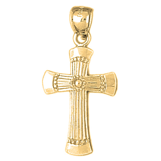 10K, 14K or 18K Gold Latin Cross Pendant