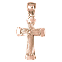 10K, 14K or 18K Gold Latin Cross Pendant