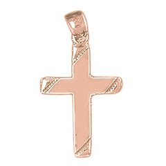 14K or 18K Gold Latin Cross Pendant