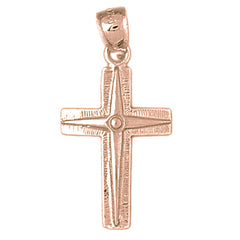 10K, 14K or 18K Gold Latin Cross Pendant