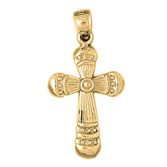 10K, 14K or 18K Gold Latin Cross Pendant