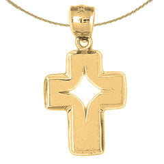 10K, 14K or 18K Gold Latin Cross Pendant