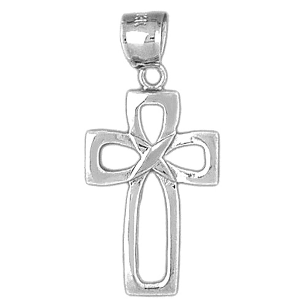 10K, 14K or 18K Gold Latin Cross Pendant