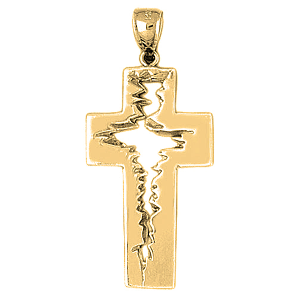 10K, 14K or 18K Gold Latin Cross Pendant