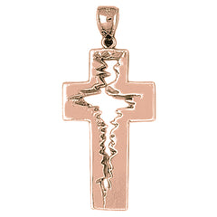 10K, 14K or 18K Gold Latin Cross Pendant