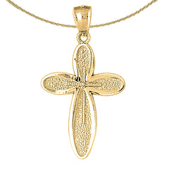 10K, 14K or 18K Gold Latin Cross Pendant