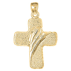 10K, 14K or 18K Gold Latin Cross Pendant