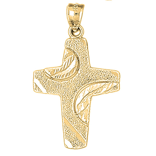 10K, 14K or 18K Gold Latin Cross Pendant