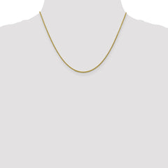 10K Yellow Gold 1.5mm Diamond-cut Wheat Chain