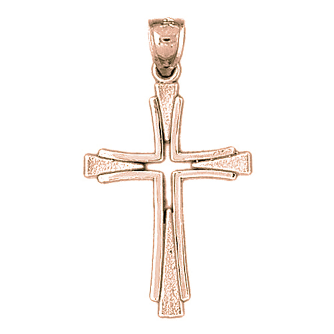 10K, 14K or 18K Gold Latin Cross Pendant