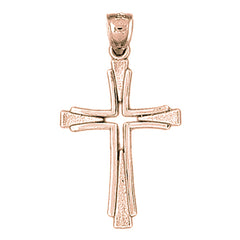 10K, 14K or 18K Gold Latin Cross Pendant