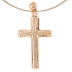 10K, 14K or 18K Gold Latin Cross Pendant