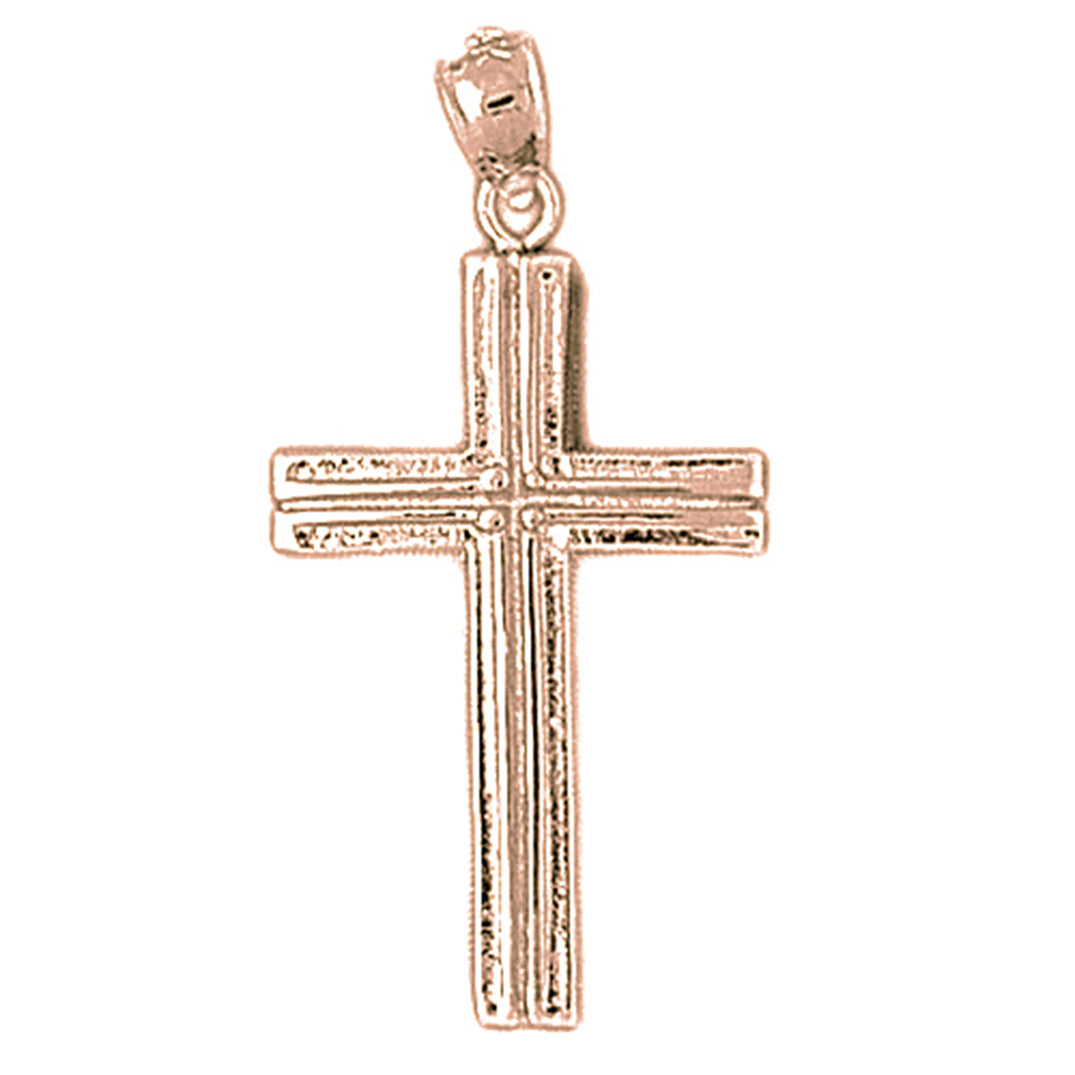 10K, 14K or 18K Gold Latin Cross Pendant