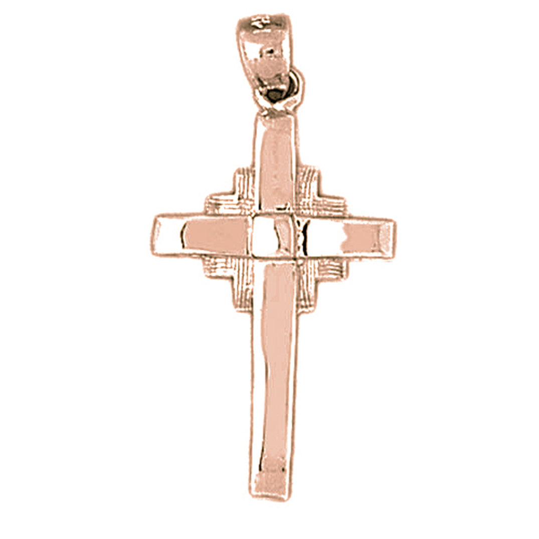 10K, 14K or 18K Gold Latin Cross Pendant