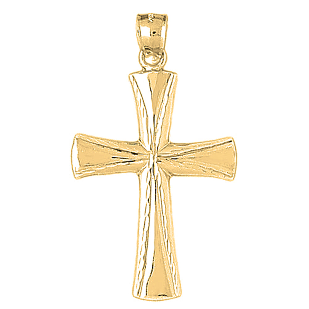 10K, 14K or 18K Gold Latin Cross Pendant