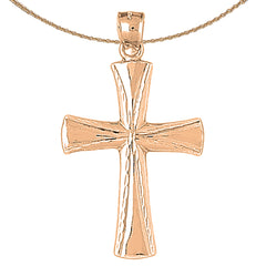 10K, 14K or 18K Gold Latin Cross Pendant