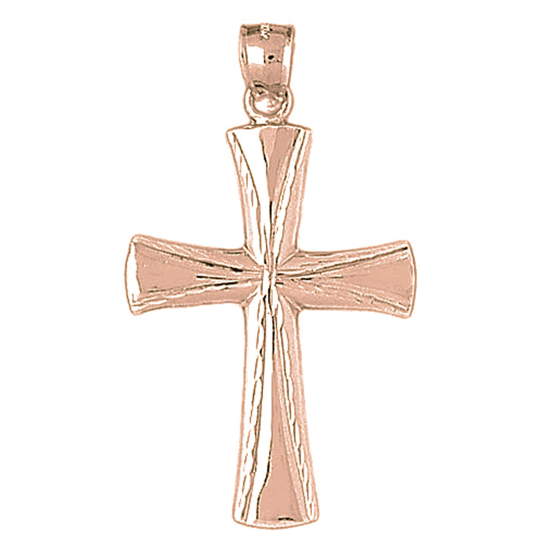 10K, 14K or 18K Gold Latin Cross Pendant