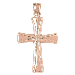 10K, 14K or 18K Gold Latin Cross Pendant