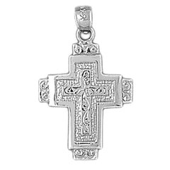 10K, 14K or 18K Gold Latin Cross Pendant