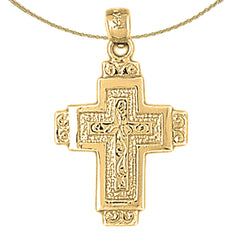 10K, 14K or 18K Gold Latin Cross Pendant