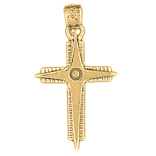 14K or 18K Gold Latin Cross Pendant