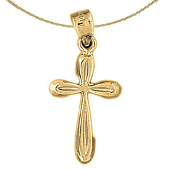 14K or 18K Gold Latin Cross Pendant