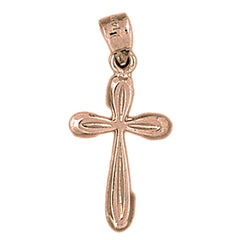 14K or 18K Gold Latin Cross Pendant