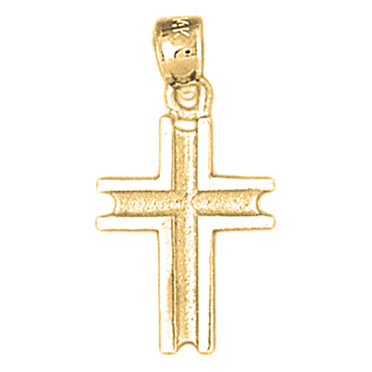 10K, 14K or 18K Gold Latin Cross Pendant