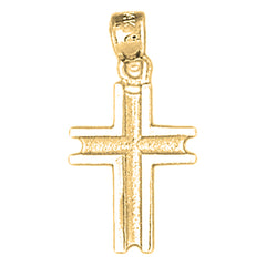 10K, 14K or 18K Gold Latin Cross Pendant