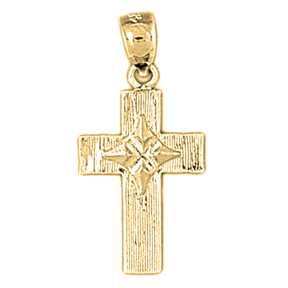 14K or 18K Gold Latin Cross Pendant