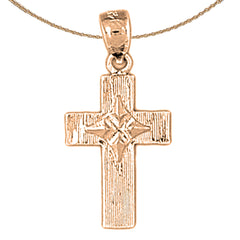 14K or 18K Gold Latin Cross Pendant