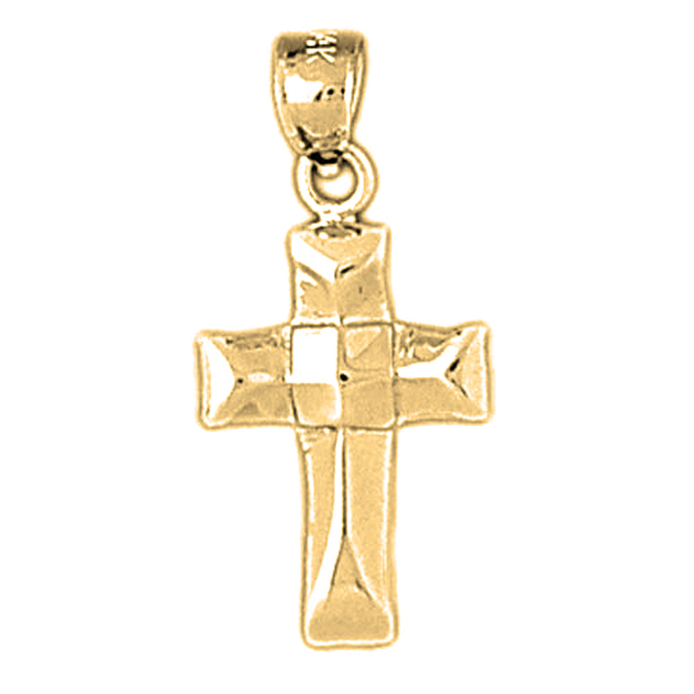 14K or 18K Gold Latin Cross Pendant