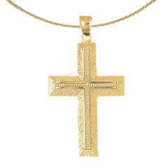 10K, 14K or 18K Gold Latin Cross Pendant