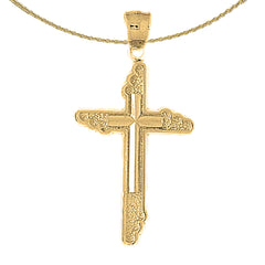 10K, 14K or 18K Gold Latin Cross Pendant