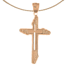 10K, 14K or 18K Gold Latin Cross Pendant