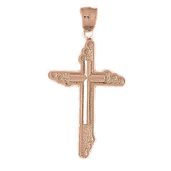 10K, 14K or 18K Gold Latin Cross Pendant